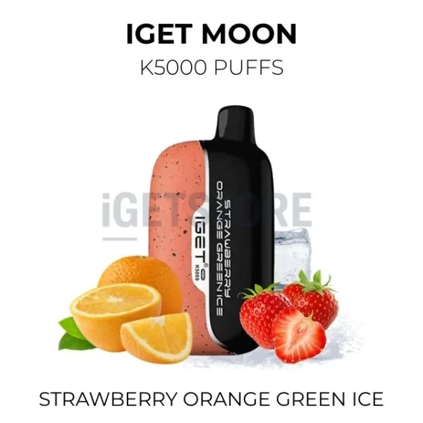 IGET Moon Strawberry Orange Green Ice 5000 Puffs
