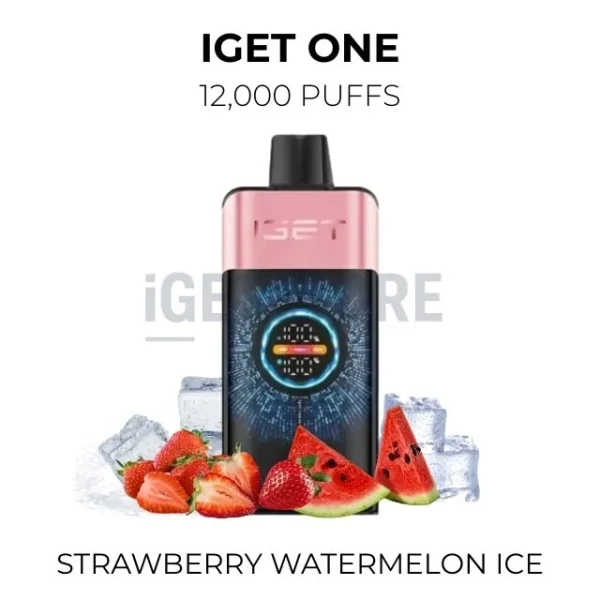 IGET One Strawberry Watermelon Ice 12000 Puffs