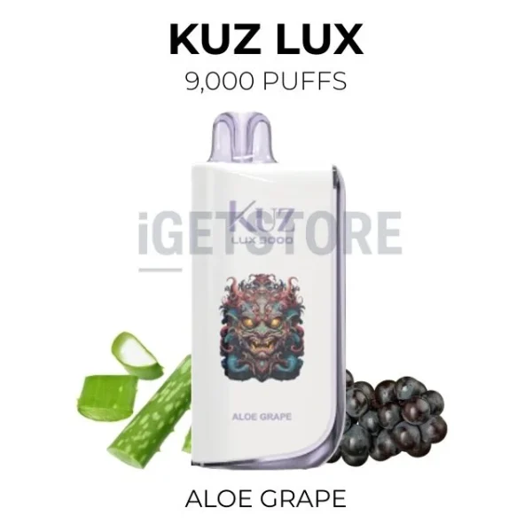 KUZ LUX Aloe Grape 9000 Puffs