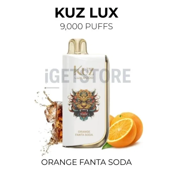 KUZ LUX Orange Fanta Soda 9000 Puffs